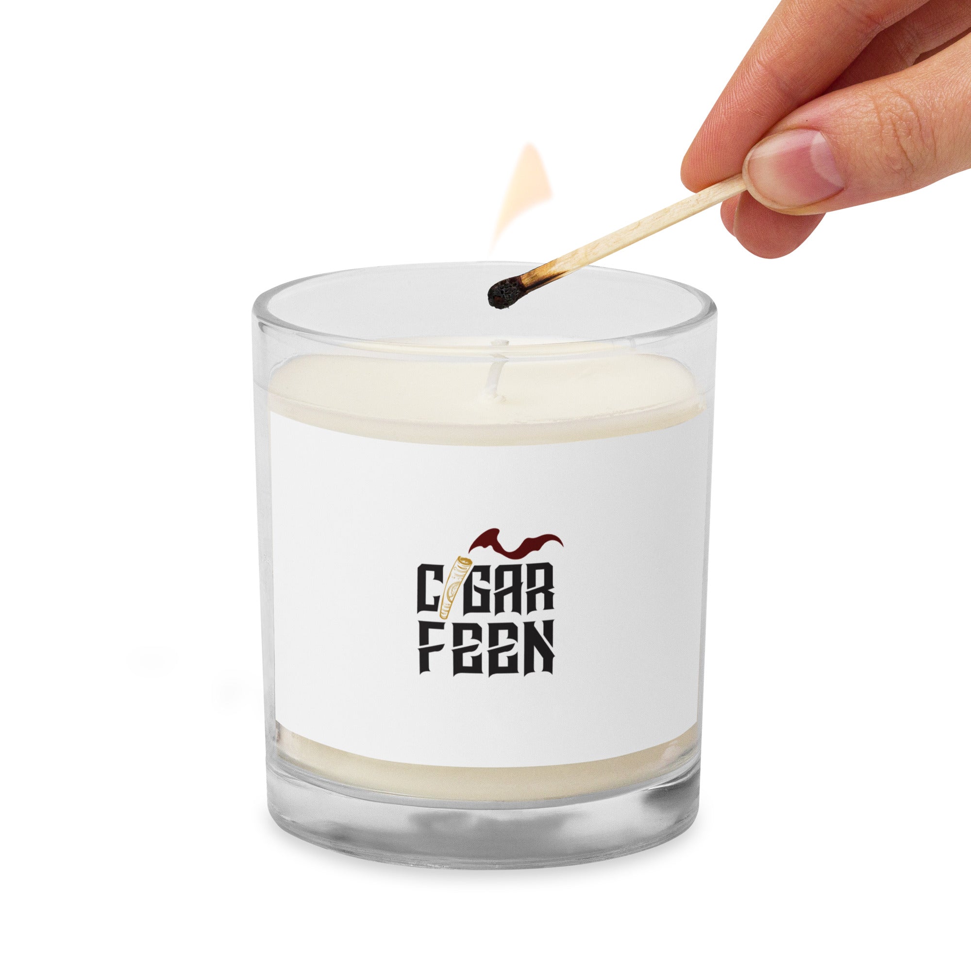 Cigar Feen Glass jar Candle